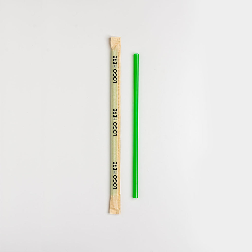 Emboss Straw Personalized Wrapped Straw - BIOST-004 – Empack USA